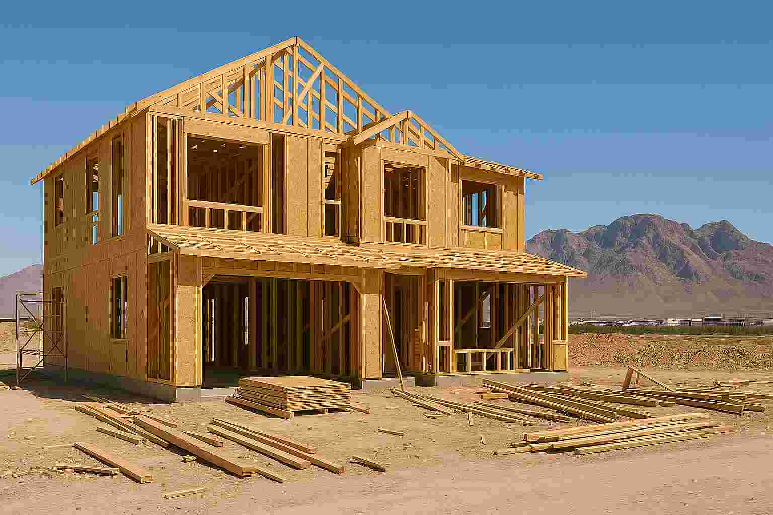 New Construction neighborhood in Las Vegas